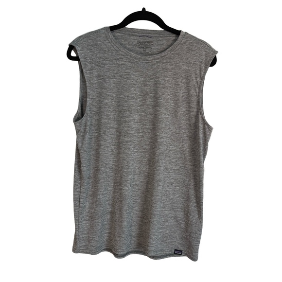 Patagonia Other - Patagonia Tank Top Mens Medium Heather Gray Crew Neck Sleeveless Athletic